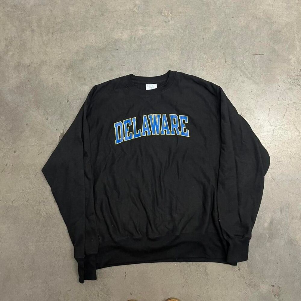 Champion‎ Delaware college reverse weave crew neck sweatshirt